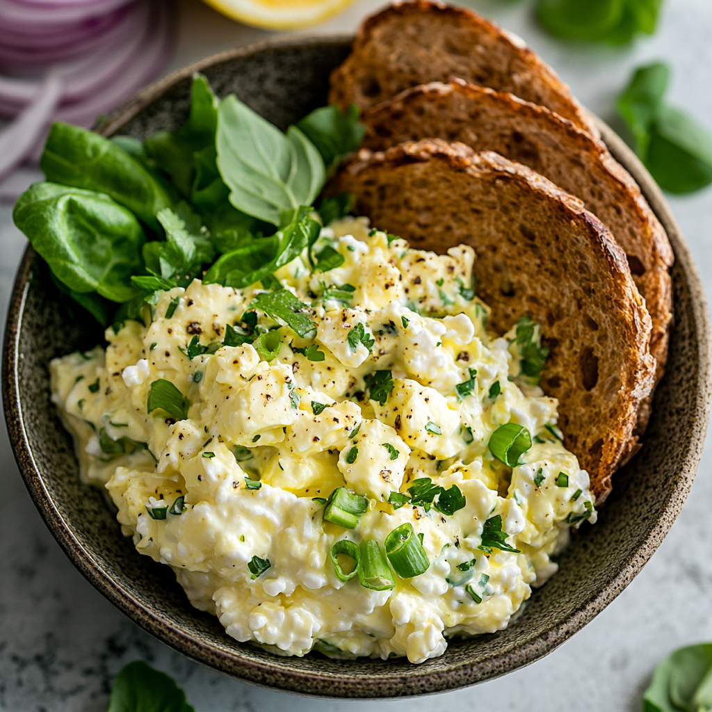 Cottage Cheese Egg Salad (No Mayo)