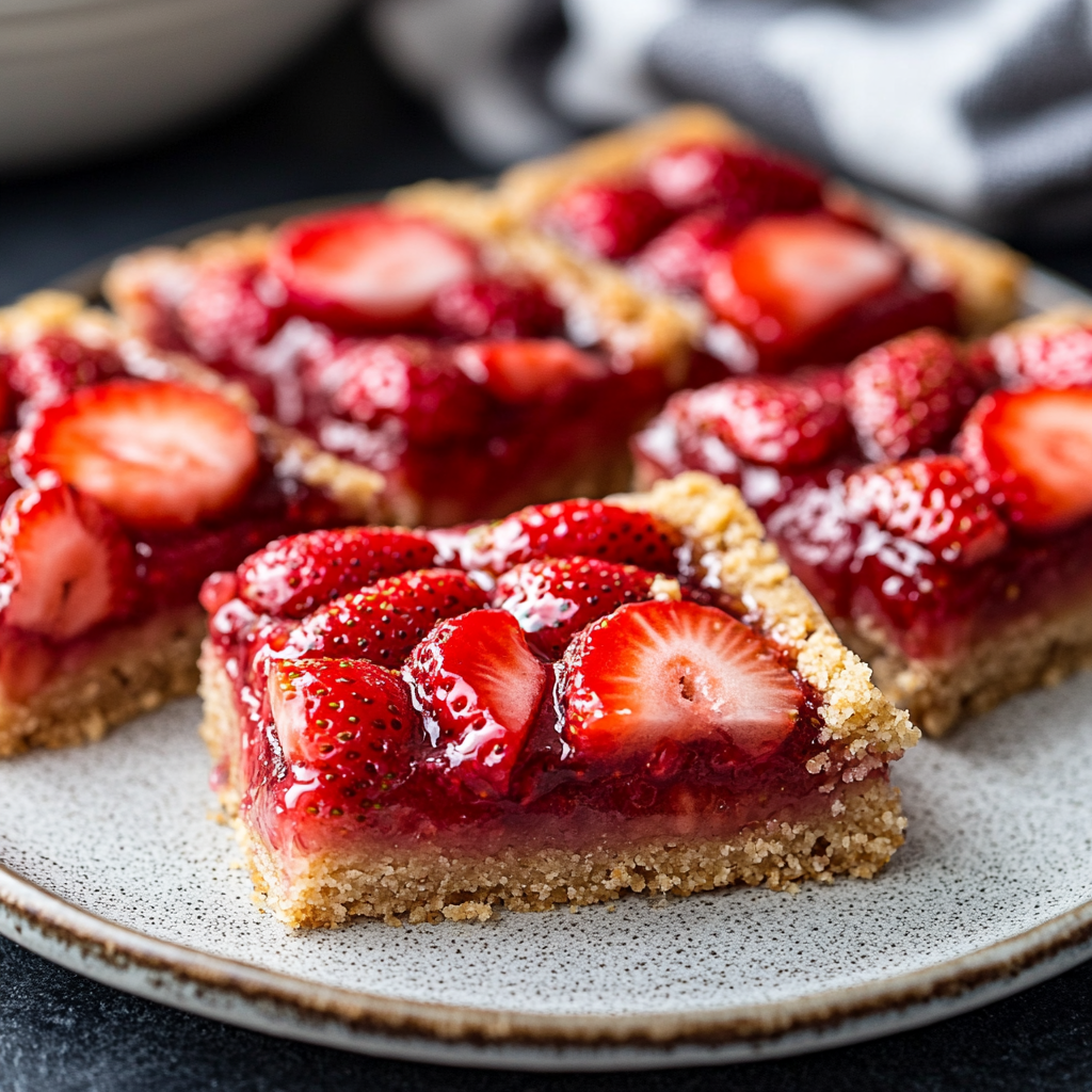 Strawberry Bars  (Gluten-Free + Dairy-Free)
