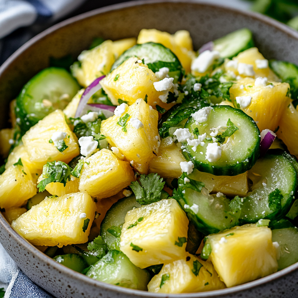 Pineapple Cucumber Salad