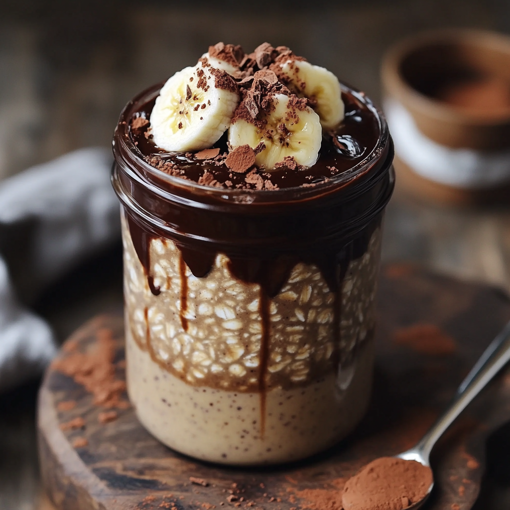Banana & Biscoff Overnight Oats