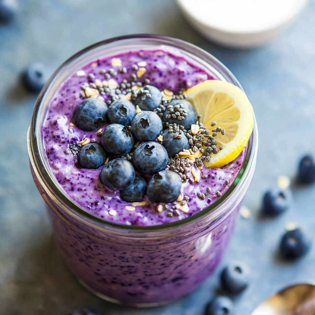Blueberry Overnight Oatmeal