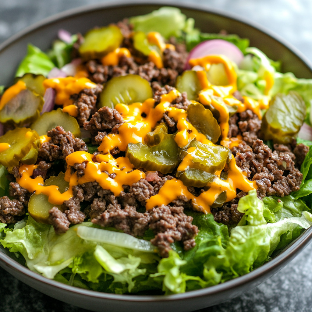 Big Mac Cheeseburger Salad