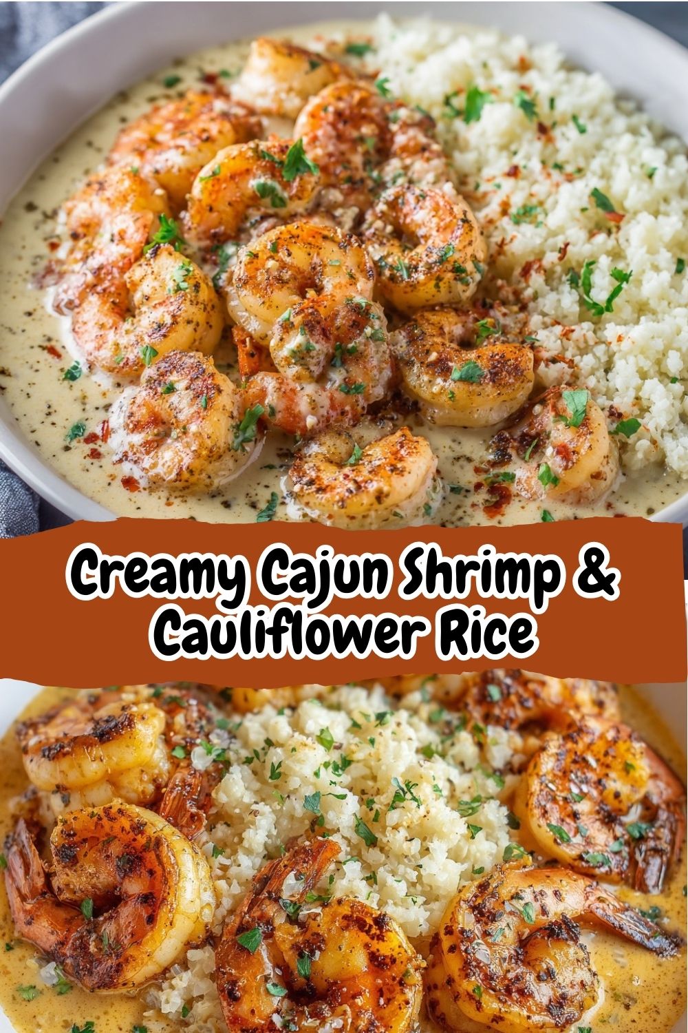 Creamy Cajun Shrimp & Cauliflower Rice (Low-Carb Shrimp and Grits Style ...